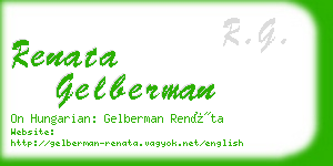 renata gelberman business card